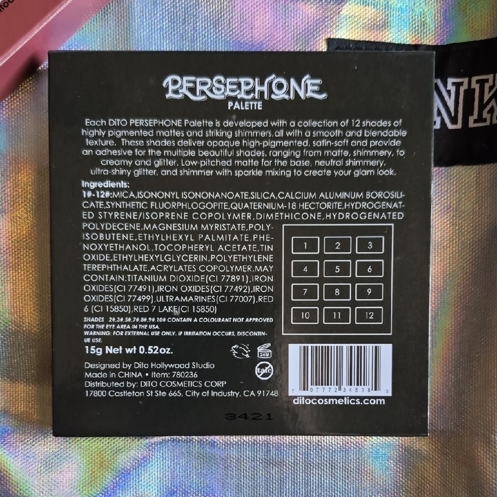 Persephone Artistic Eyeshadow Palette - Picture 3 of 7